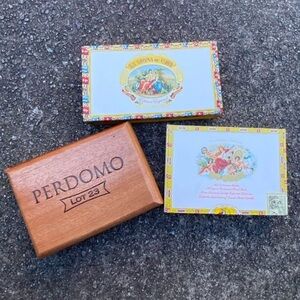 Wooden and Decorated Cigar Box’s